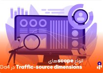 انواع scopeهای Traffic-source dimensions در Ga4